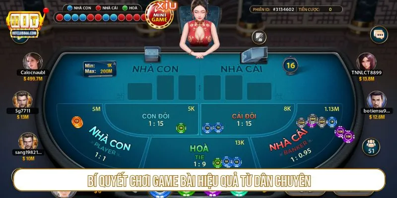 Bí quyết chơi game bài hiệu quả từ dân chuyên