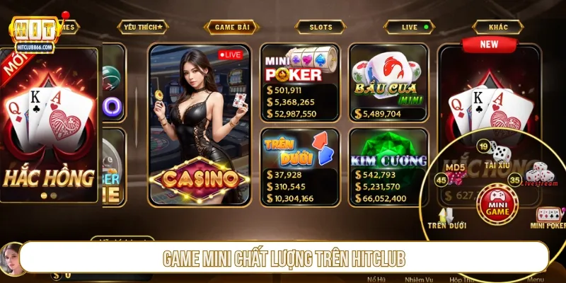 Game mini chất lượng trên Hitclub